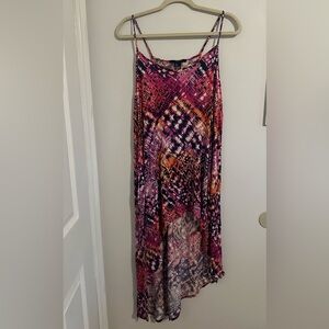 Forever 21 Ikat Print High Low Dress | Festival Summer Spaghetti Strap